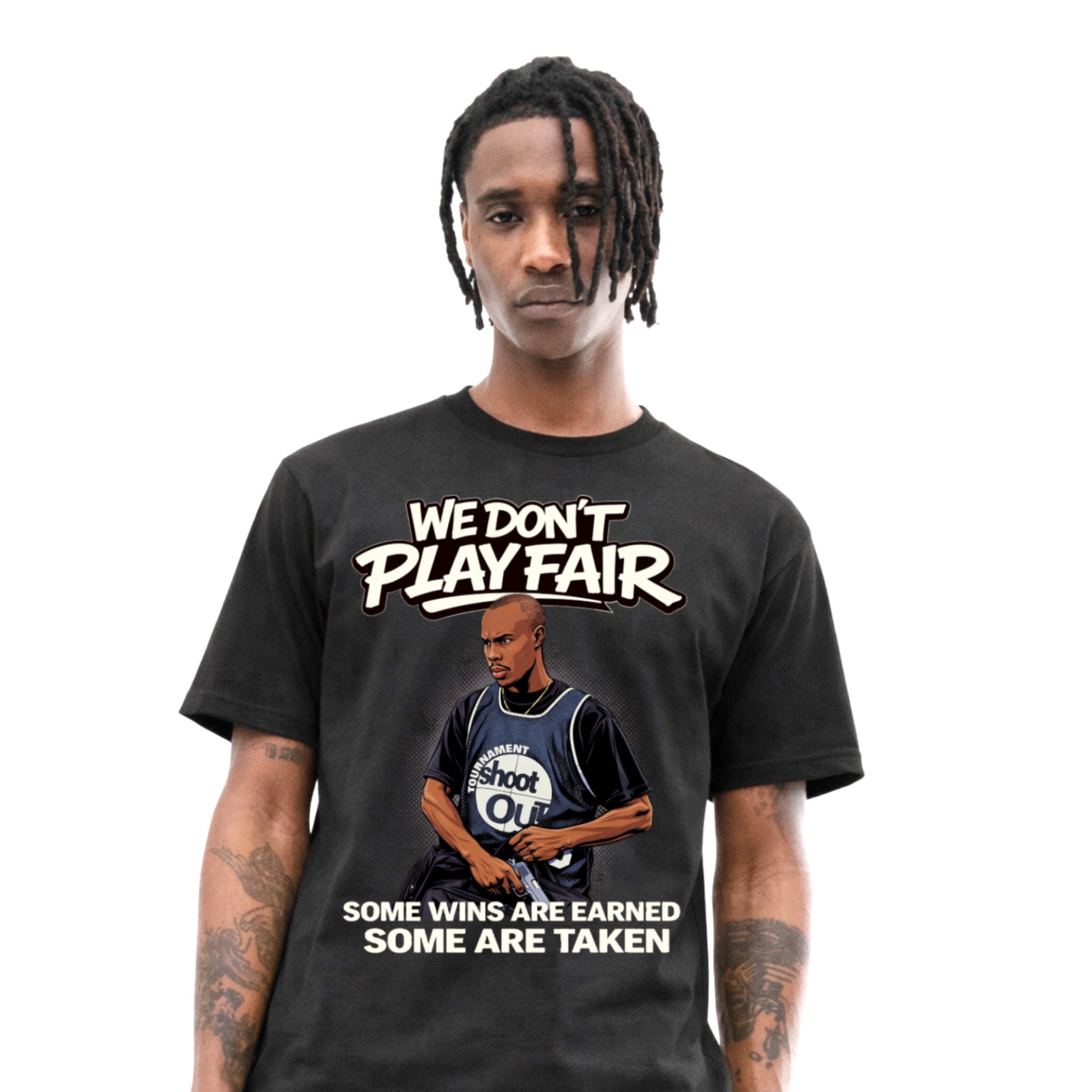 WE DON'T PLAY FAIR - Black Cinema Series Tee