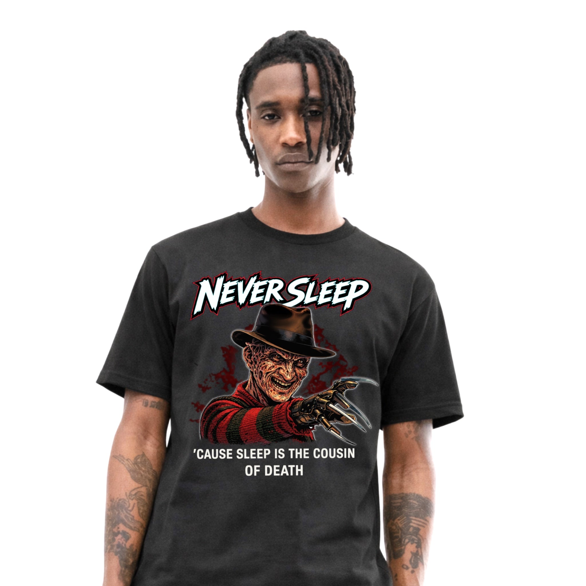 NEVER SLEEP - Horror Series Tee
